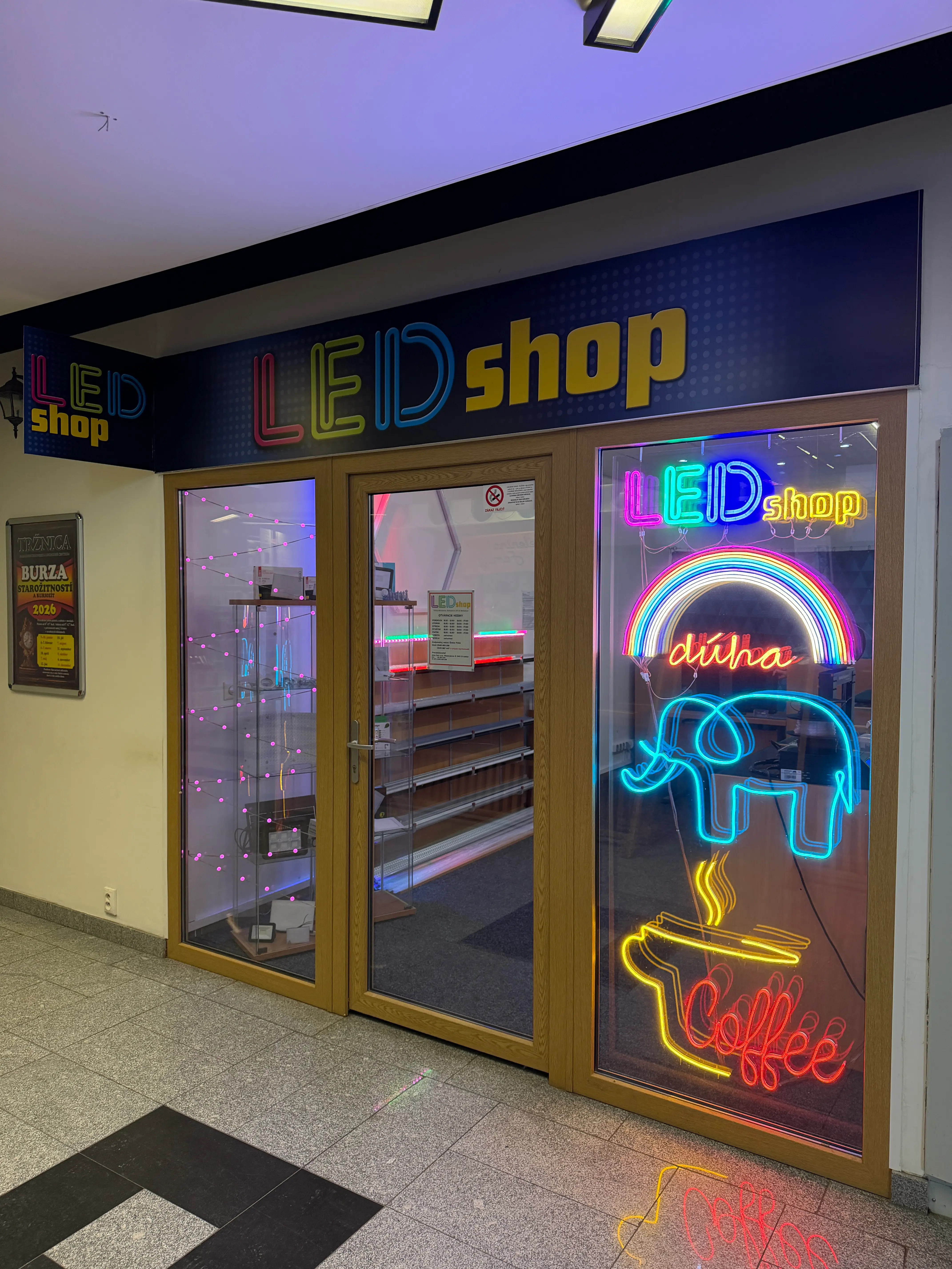 LEDSHOP – Tržnica Michalovce, obchodná časť